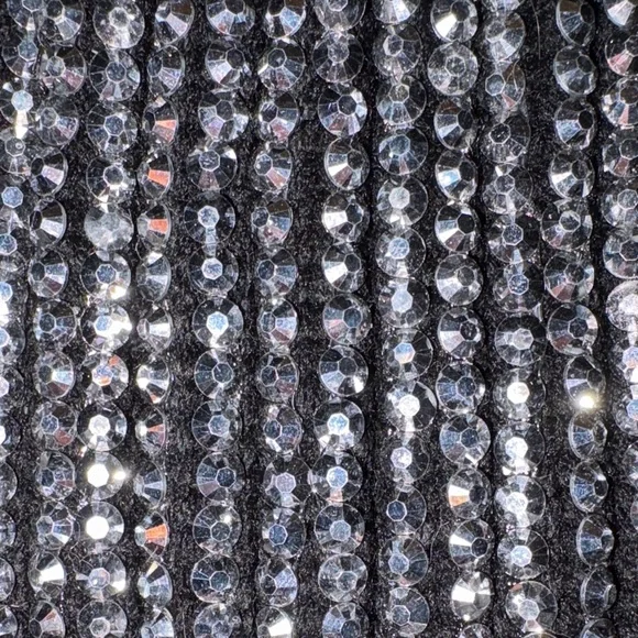 AKIRA Rhinestone Black Beanie and Faux Fur Pom - Picture 3 of 3